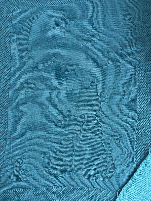 Strickanleitung Baby- / Kinderdecke "Traumnacht" - einfach