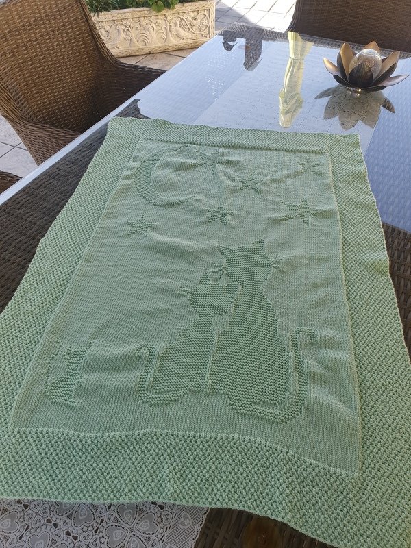 Knitting pattern baby / kids blanket "Dream Night" - easy