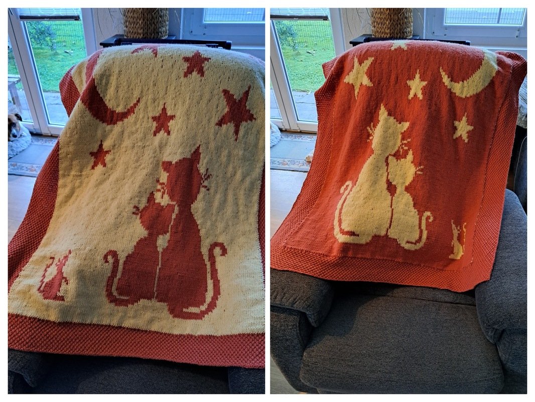 Knitting pattern baby / kids blanket "Dream Night" - easy