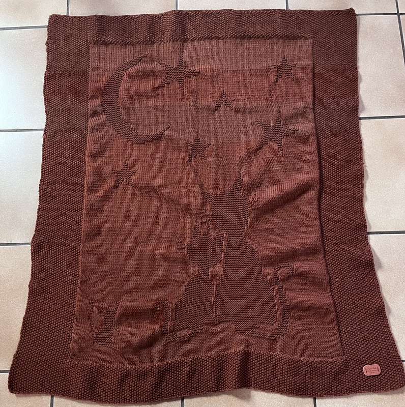 Knitting pattern baby / kids blanket "Dream Night" - easy