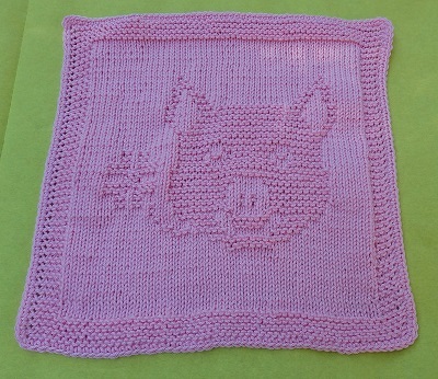 Strickanleitung Waschlappen / Spültuch "Glücksschwein" - ganz einfach