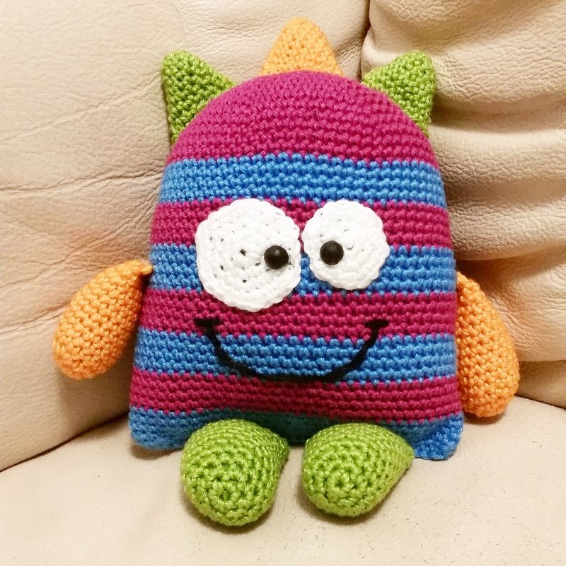 Häkelanleitung Monster "Ringel"