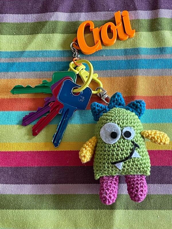 Schlüsselanhänger "Kleine Monster" Häkelanleitung