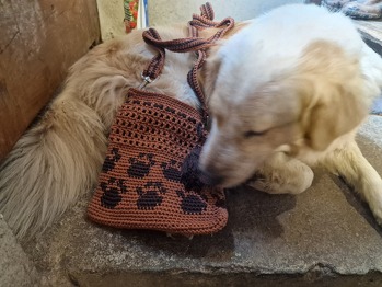 Schöne Tasche, ich hatte zwar etwas Probleme mit dem Zählen, aber fürs erste Mal zweifarbig Häkeln ganz ok.