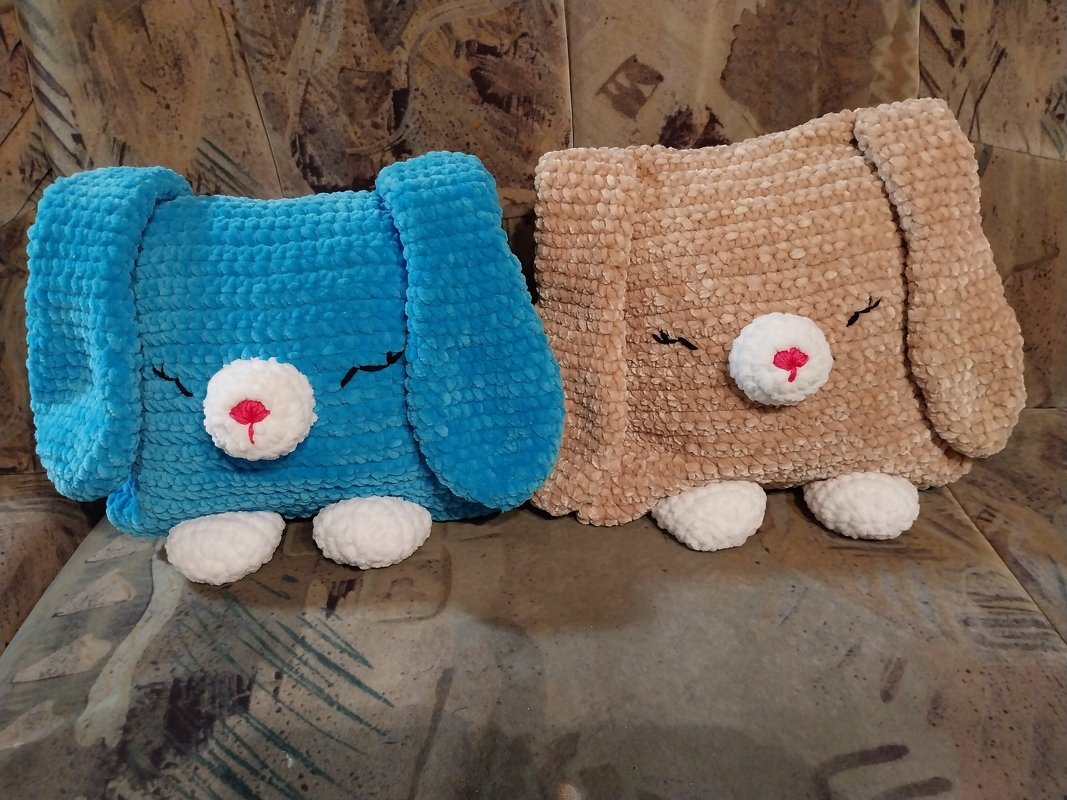 Crochet Pattern - Comforter Cushion (Bunny)