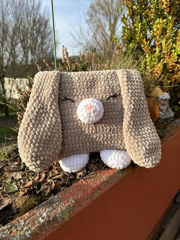 Crochet Pattern - Comforter Cushion (Bunny)