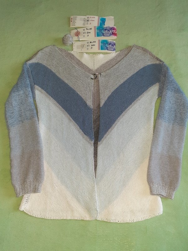 Strickanleitung Damenjacke &quot;Schrägstrick&quot;