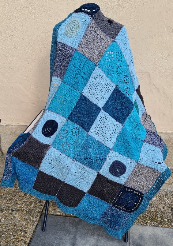 Granny Square Decke "Sweet Dream" häkeln