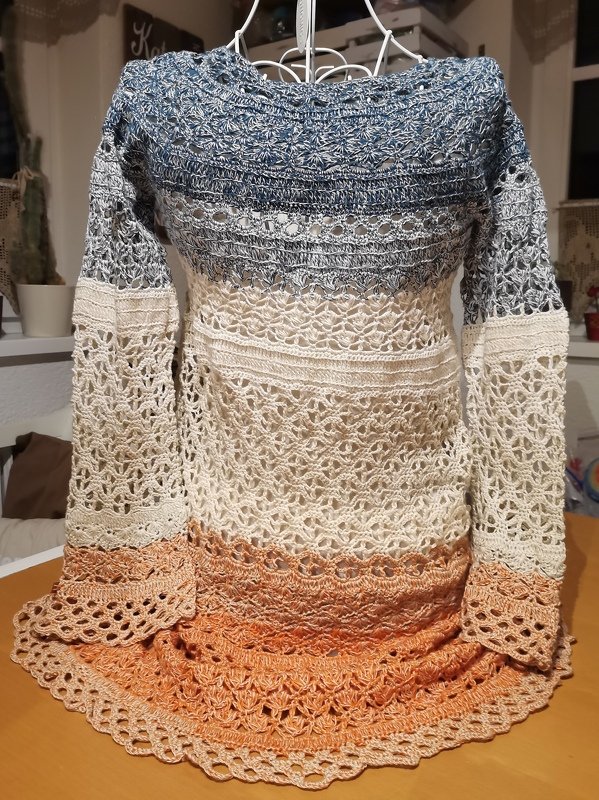 Pullover/Tunika/Kleid Elea, Häkelanleitung