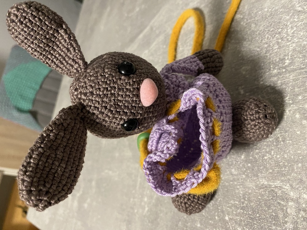 Drawstring Bag - Bunny - Crochet Pattern