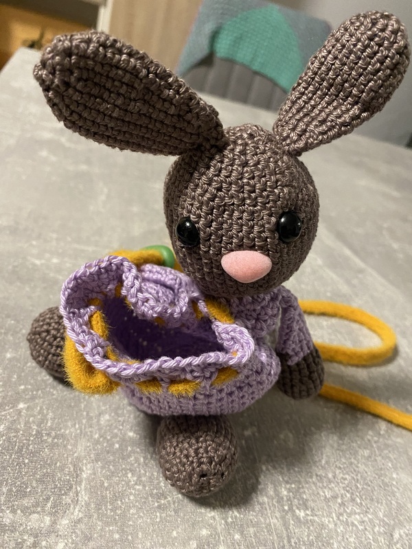 Drawstring Bag - Bunny - Crochet Pattern