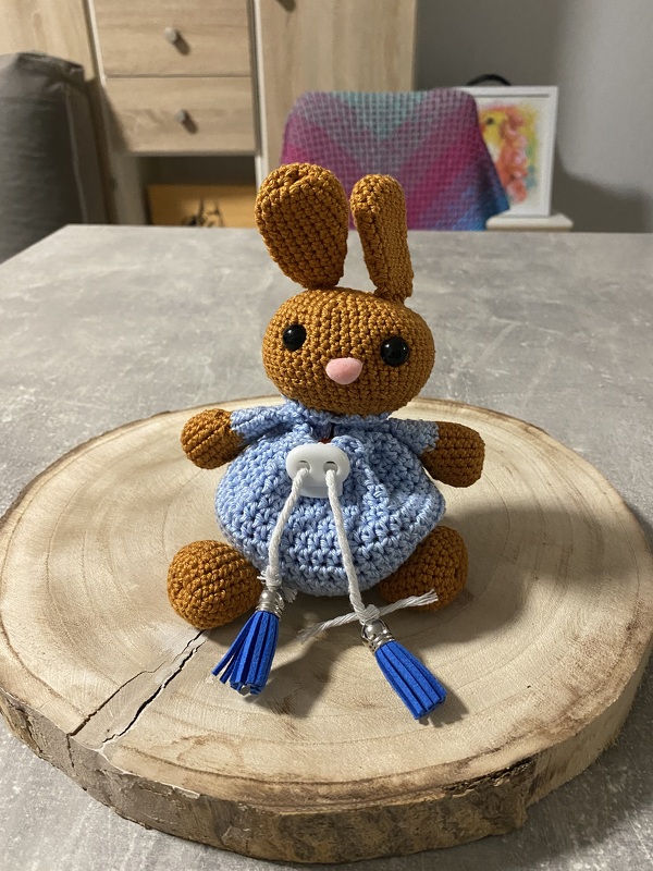 Drawstring Bag - Bunny - Crochet Pattern