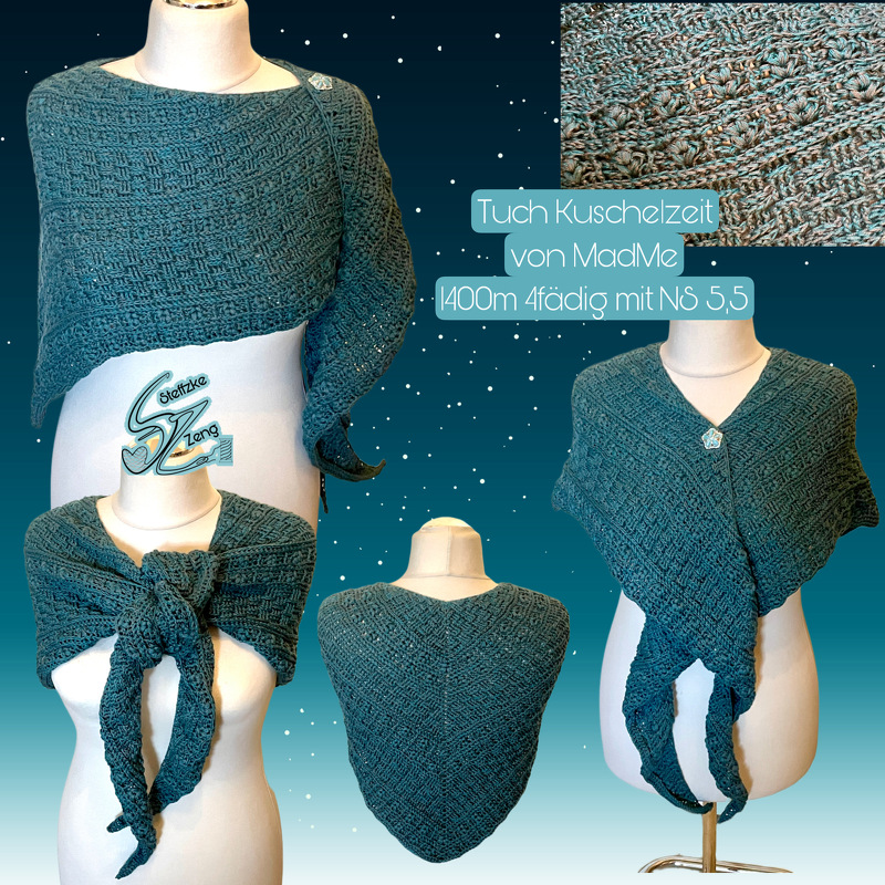 Kuschelzeit - kuscheliges flaches Dreieckstuch