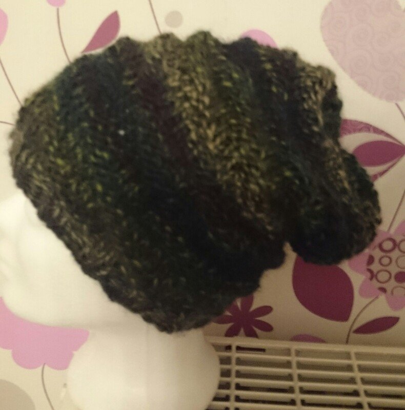 Strickanleitung für Beanie, Strickmütze, slouchy, unisex, Strickmuster