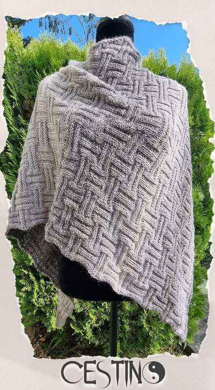 Cestino - gestricktes Tuch in 3 Formen + Babydecke / Plaid möglich