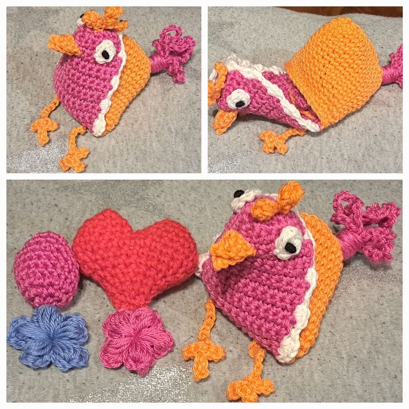 &quot;Klipp-Klapp&quot; das Taschenhuhn - mit Geheimversteck und herziger Füllung