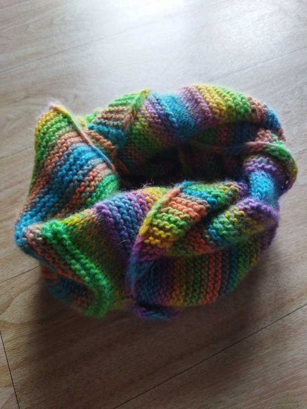 Knitting pattern loop &quot;twister&quot;