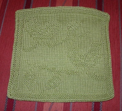 Knitting pattern washcloth / dishcloth &quot;Love Birds&quot; - easy