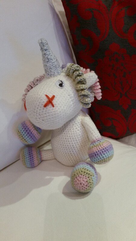 Häkelanleitung Elli Einhorn, Amigurumi Anleitung Einhorn häkeln