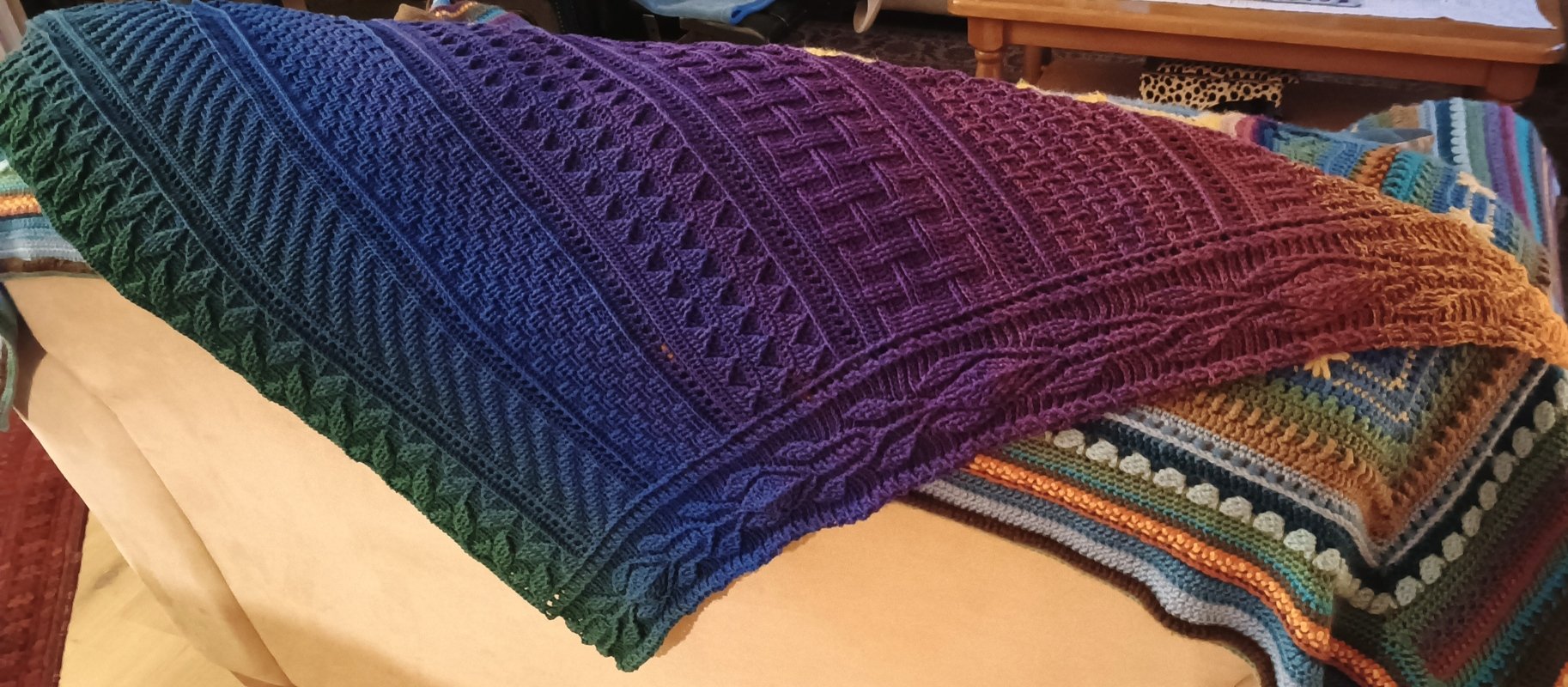 Crochet Pattern Triangular Scarf &quot;Pantariste&quot;