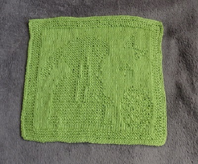 Strickanleitung Waschlappen / Spültuch &quot;Osterfreude&quot; - ganz einfach