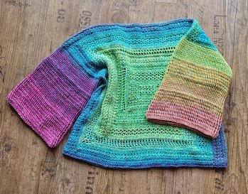 Der Sweepy von Caros Masche - supereinfach und sieht klasse aus!