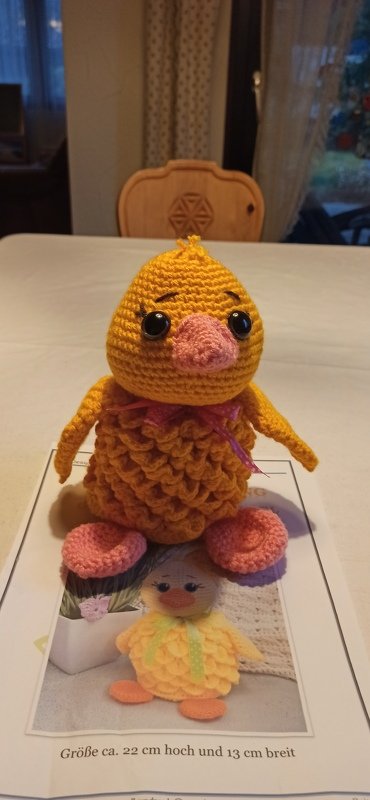 Häkelanleitung Ostergeschenkbeutel Küken