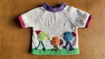 ⭐️⭐️⭐️⭐️⭐️ super süsser Sommerpulli und eine einfach beschriebene Strickanleitung, welche gut nachzuarbeiten ist. Herzlichen Dank! Esther