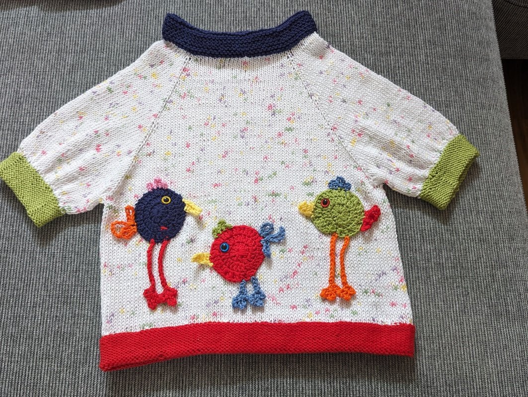 Strickanleitung Kinderpulli "Piepmatz"