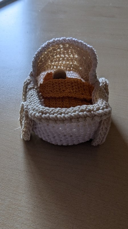 Häkelanleitung Geschenk zur Geburt &quot;Kinderwagen&quot;