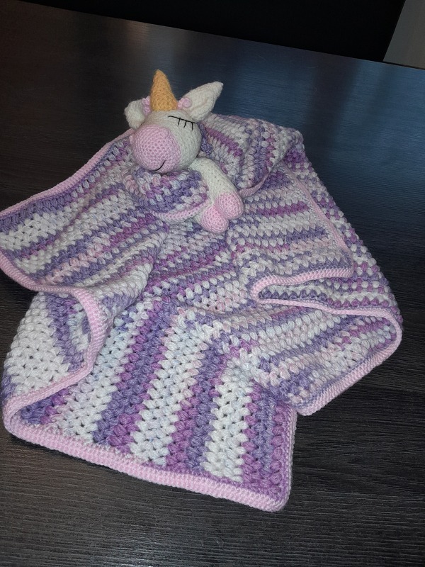 2in1 Häkelanleitung: Schmusetuch "Pferdchen Filli" und "Einhorn Elli" - PDF