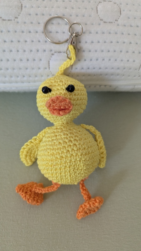 Entchen Schlenkertier, Taschenbaumler - Häkelanleitung