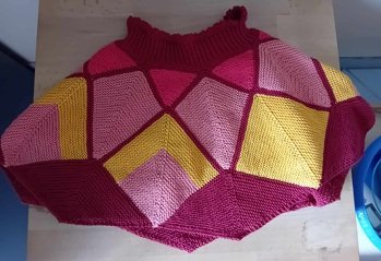 Patchworkrock Gr. 116 gestrickt von inge_weis