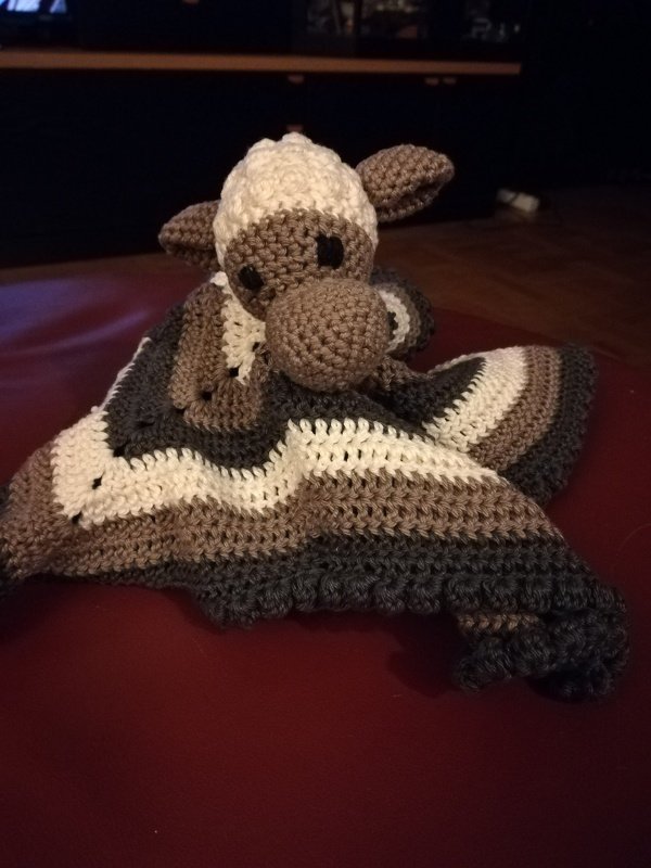 Schnuffeltuch Schaf Elsa häkeln kostenlos