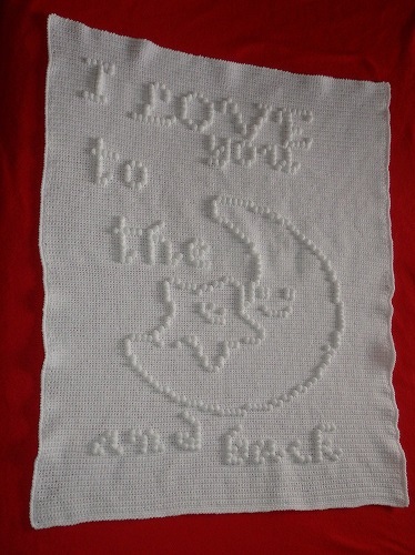 Baby Decke, I love you to the Moon and back