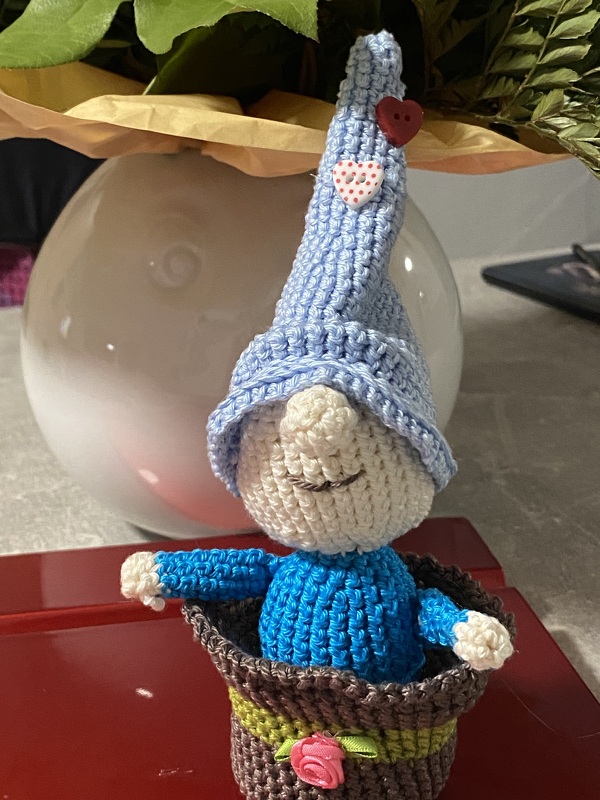 H&auml;kelanleitung - Wichtel im Topf