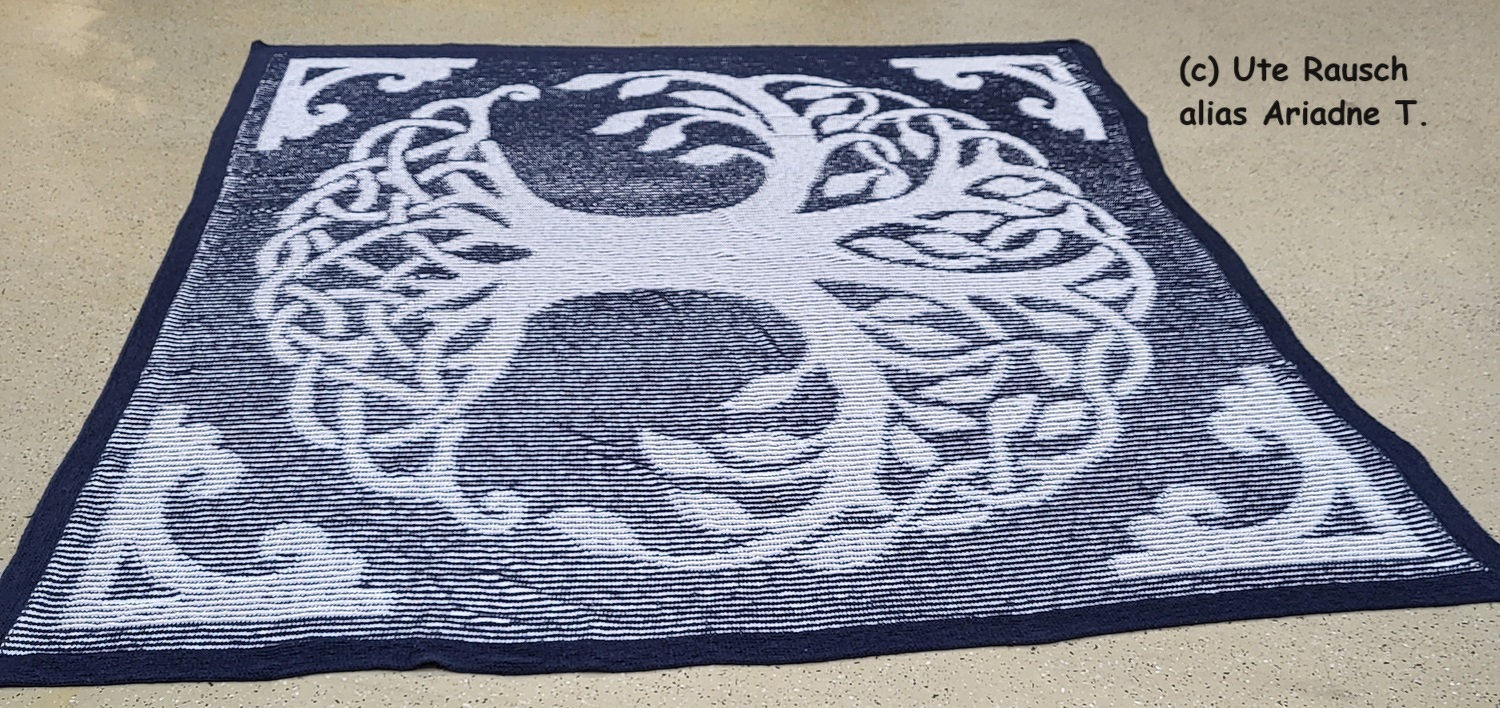 Baum des Lebens, Yggdrasil, Schattenstricken, Illusionssstricken, Decke