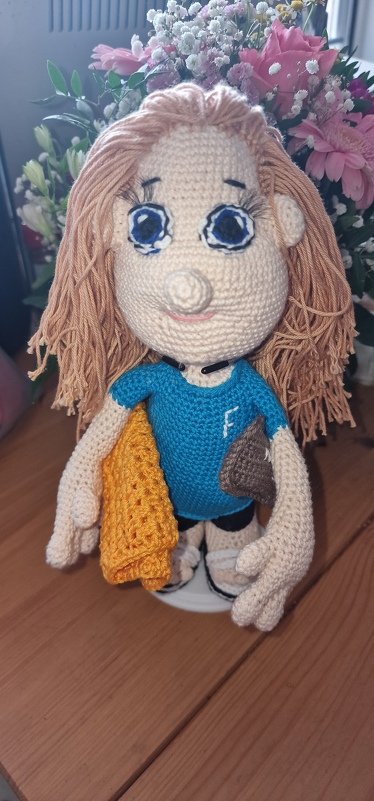 Bettina die Physio Therapeutin - Amigurumi Häkelanleitung