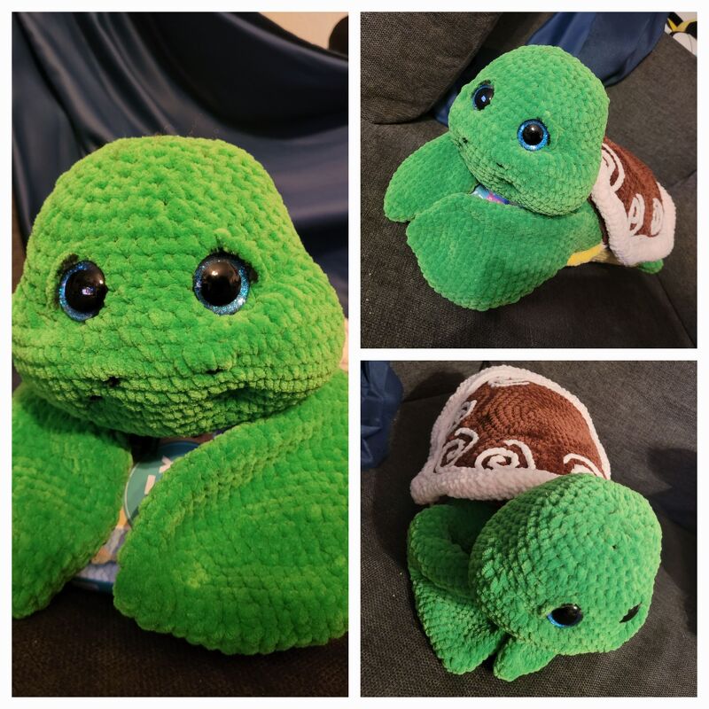 Häkelanleitung Lea, die Schildkröte