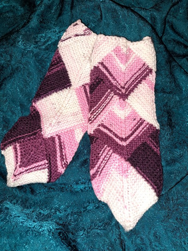 Patchwork Handstulpen/Armstulpen "in one piece" - Strickanleitung