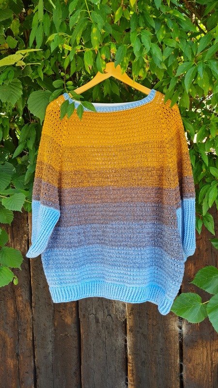 Häkelanleitung Pulli 2in1 "Glamour Nr. 23/8"