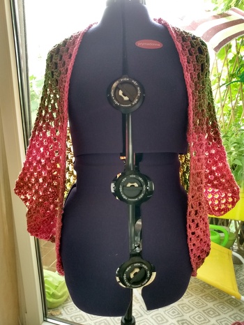 Nochmals der Seelenwärmer von vorne...sehr gute Anleitung von Anja... danke