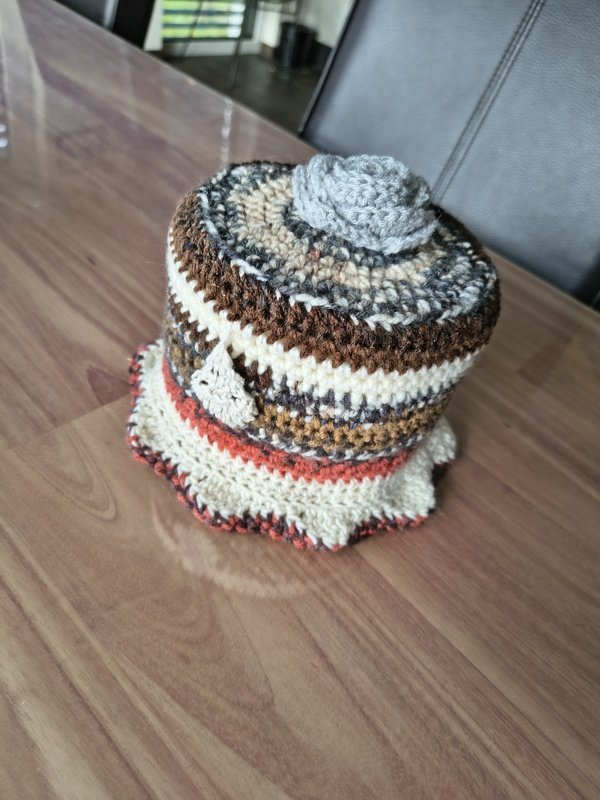 Klorollenhut - Häkelanleitung