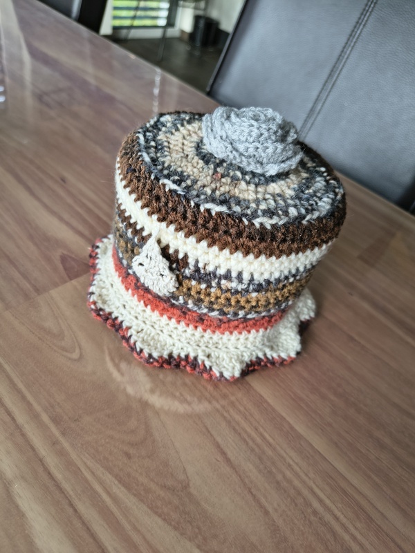 Klorollenhut - Häkelanleitung