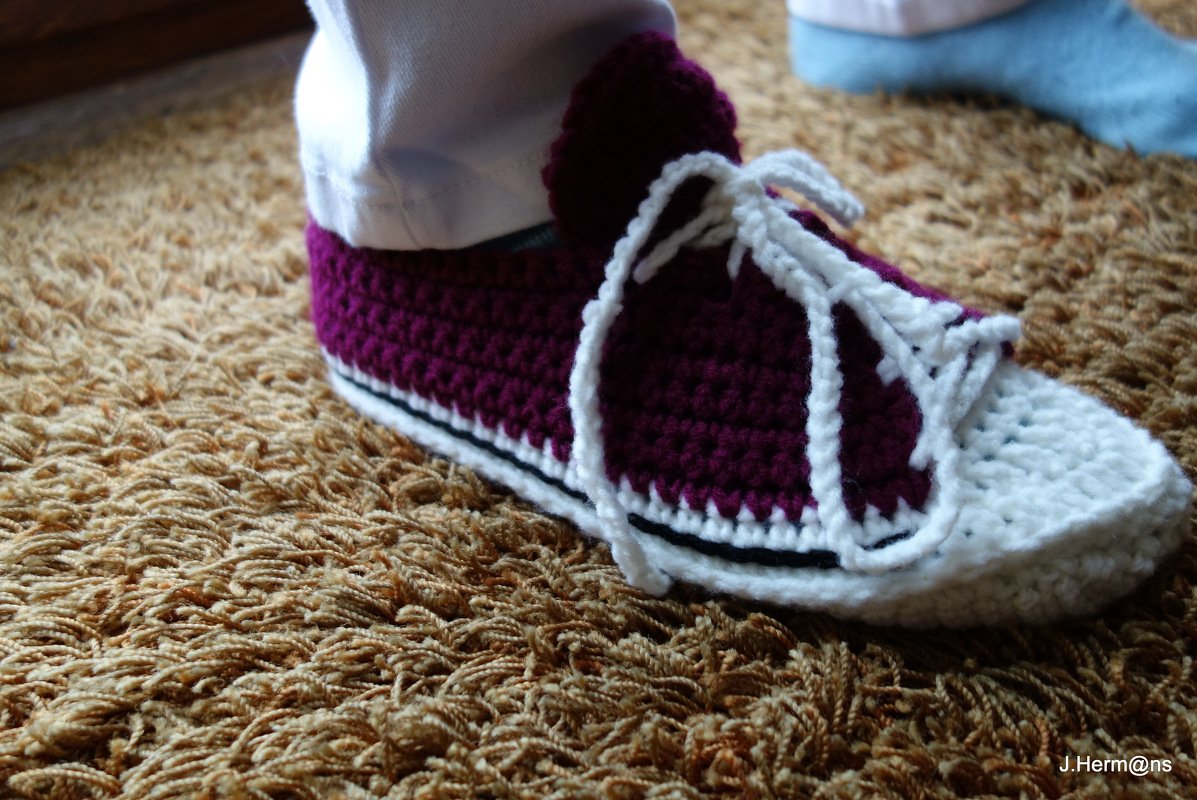 Schnell und leicht gehäkelte Turnschuhe Häkelanleitung