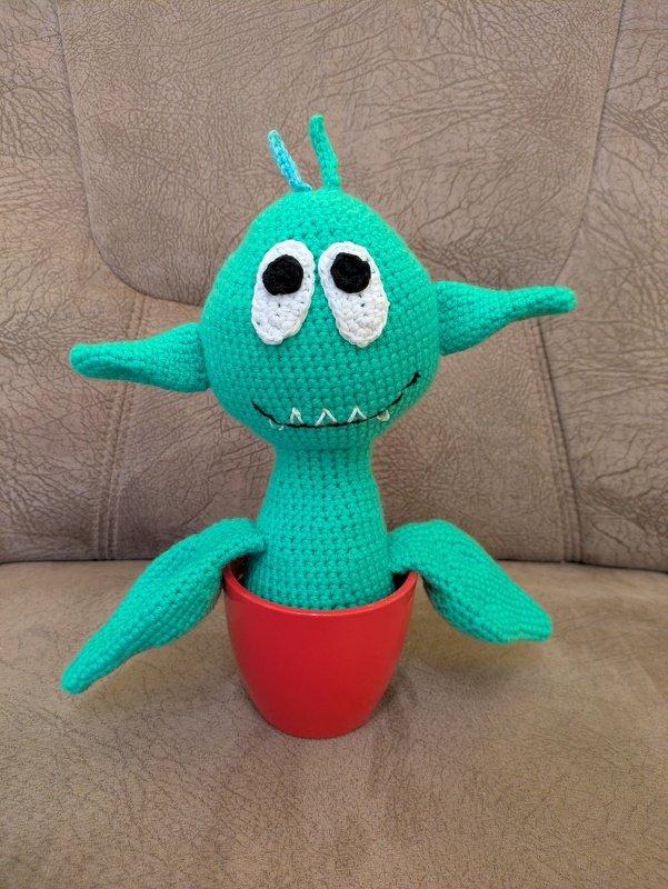 Häkelanleitung Fleischfressende Pflanze Gisbert