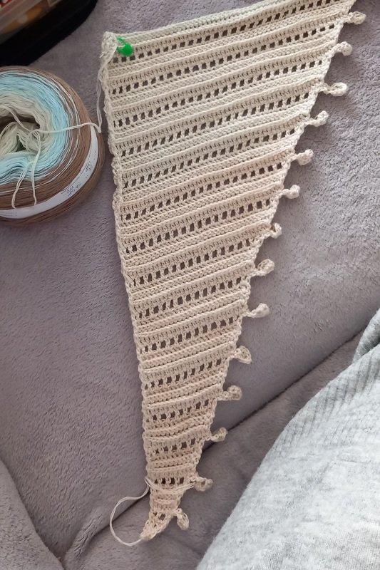 Mad Passion - Häkelanleitung flaches Dreieckstuch side-to-side