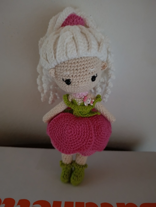 Häkelanleitung Puppe, Blumenfee Amigurumi