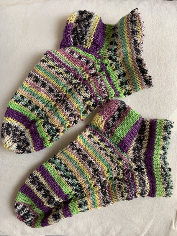 Sneakersocken mit Lochmuster und Mausezähnchen