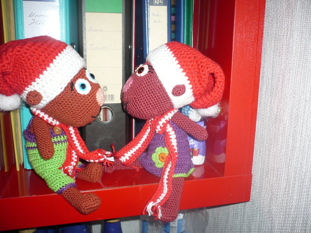 Weihnachtsmütze Beanie - Kostenlose Häkelanleitung